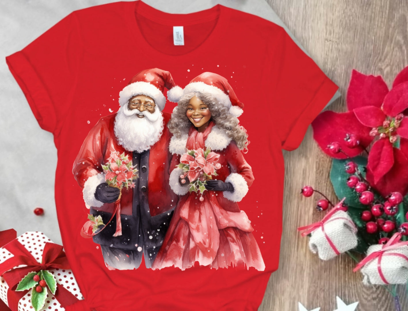 Christmas Santa Sublimation/DTF T-Shirt Images Bundle