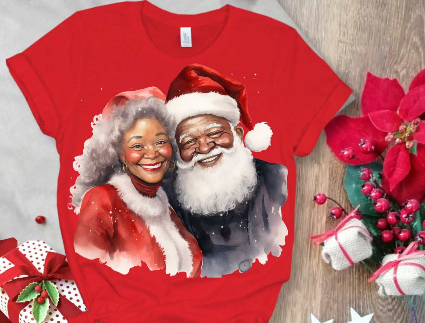 Christmas Santa Sublimation/DTF T-Shirt Images Bundle