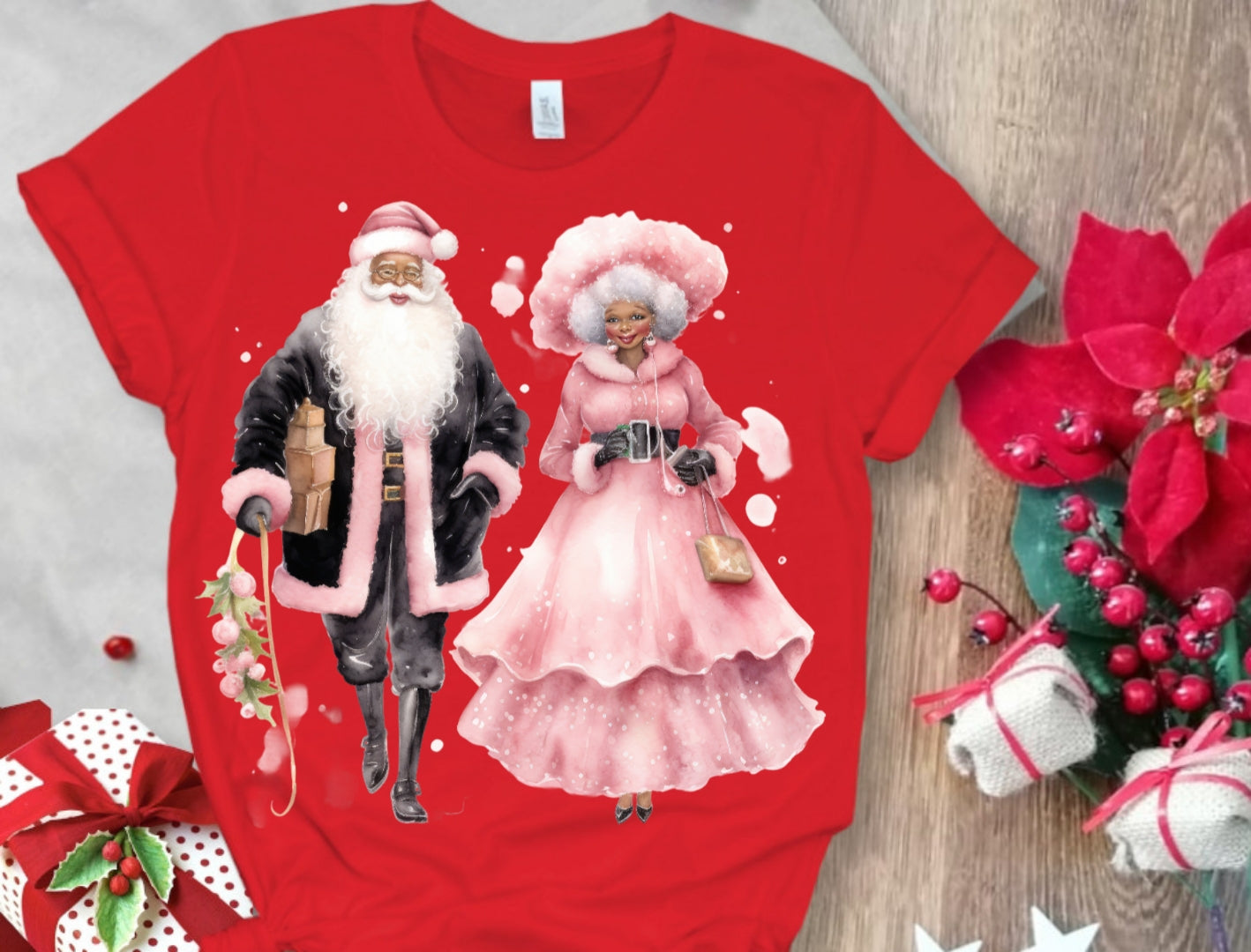 Christmas Santa Sublimation/DTF T-Shirt Images Bundle