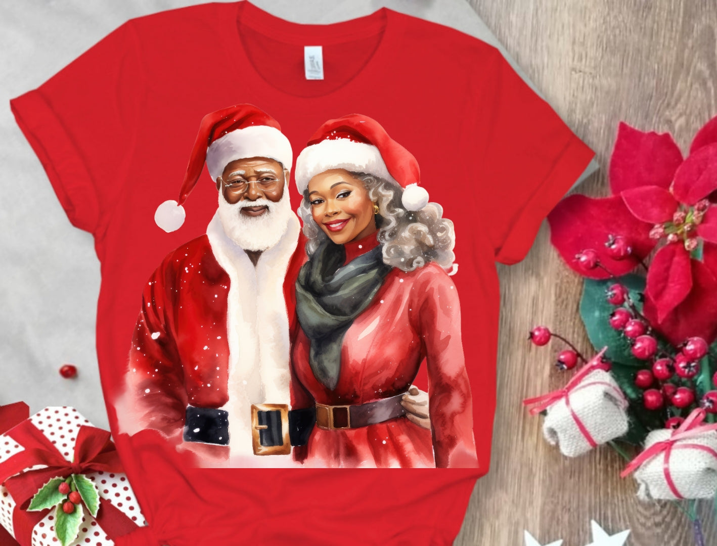 Christmas Santa Sublimation/DTF T-Shirt Images Bundle