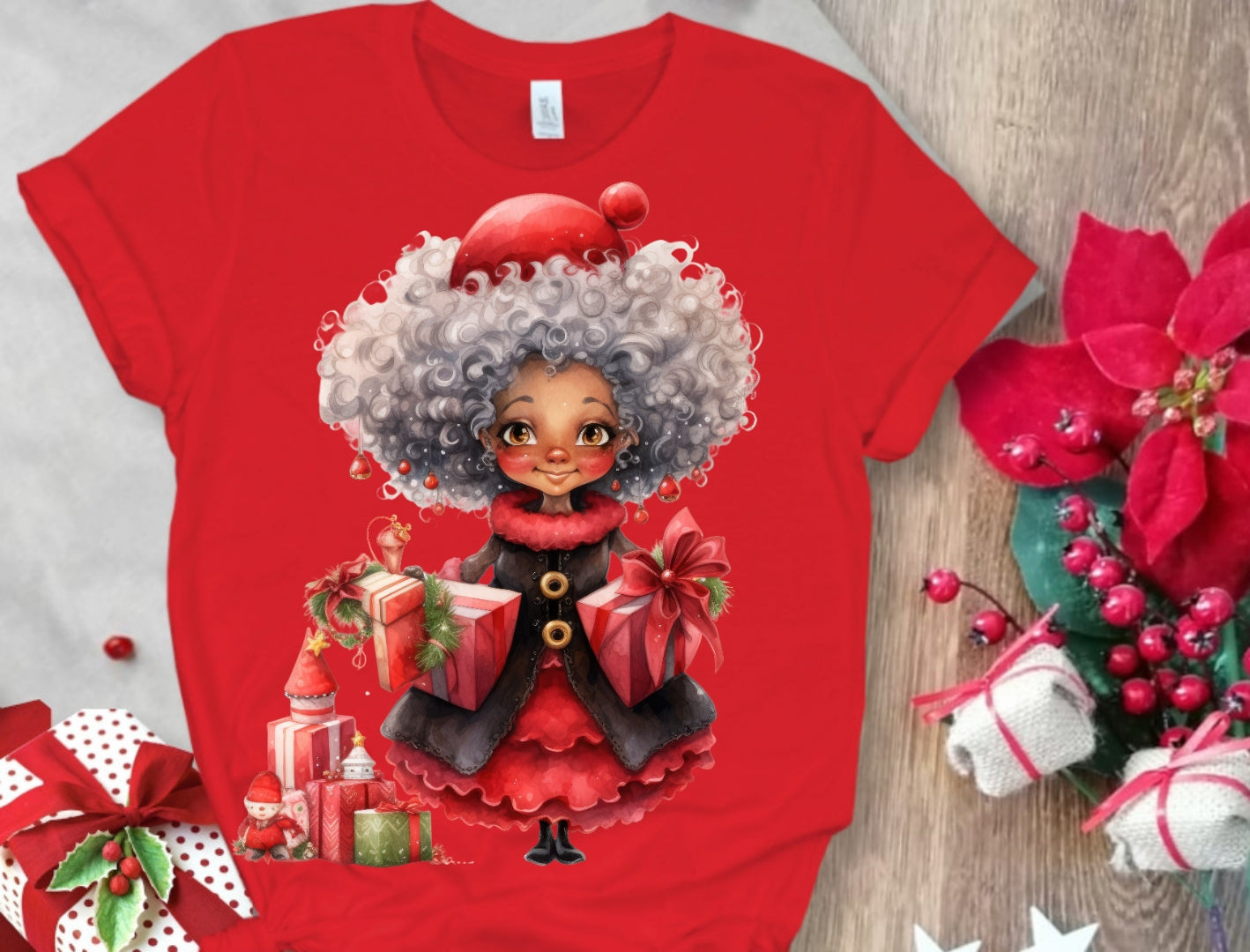 Christmas Santa Sublimation/DTF T-Shirt Images Bundle