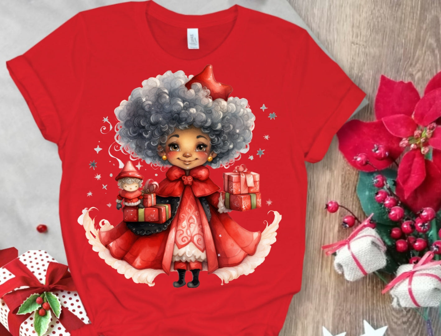 Christmas Santa Sublimation/DTF T-Shirt Images Bundle