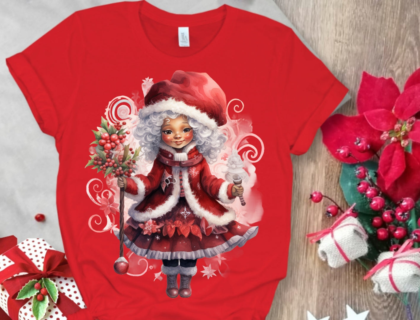 Christmas Santa Sublimation/DTF T-Shirt Images Bundle