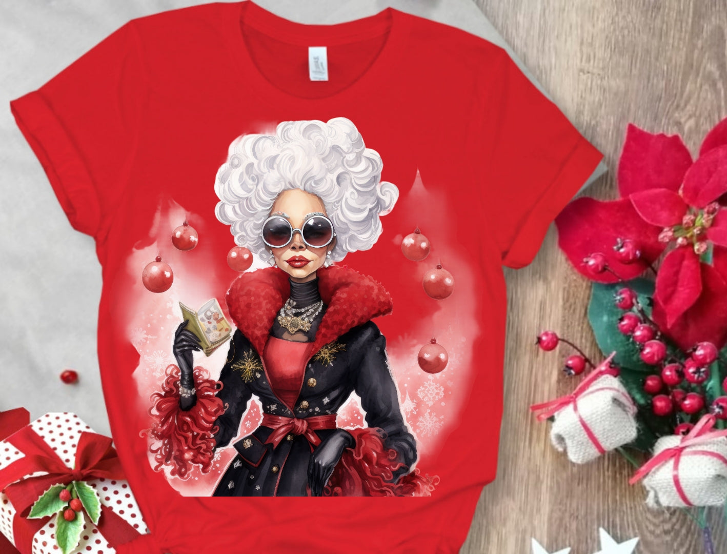 Christmas Santa Sublimation/DTF T-Shirt Images Bundle