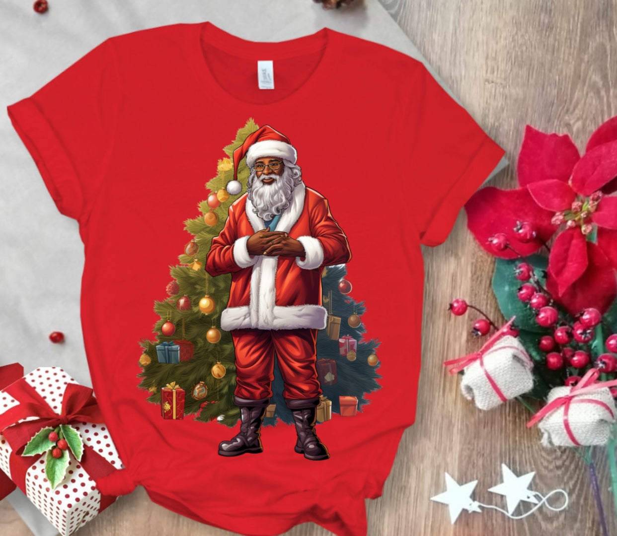 Christmas Santa Sublimation/DTF T-Shirt Images Bundle