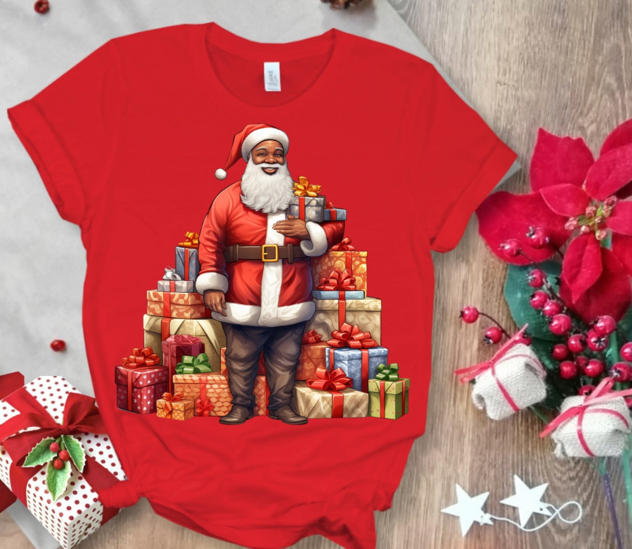 Christmas Santa Sublimation/DTF T-Shirt Images Bundle