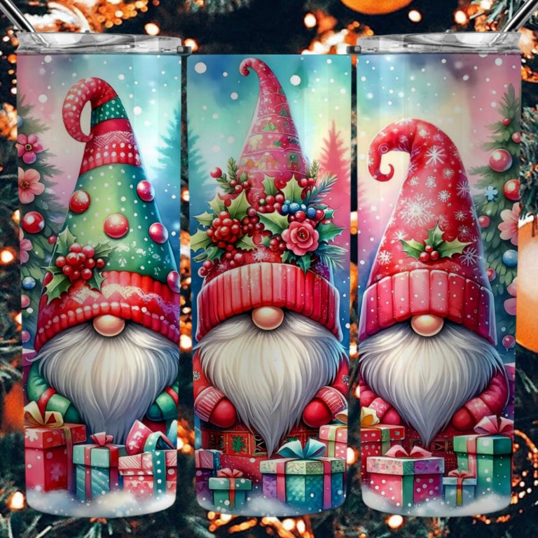 Christmas Gnomes Sublimation 20oz Images Bundle