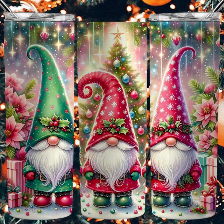 Christmas Gnomes Sublimation 20oz Images Bundle