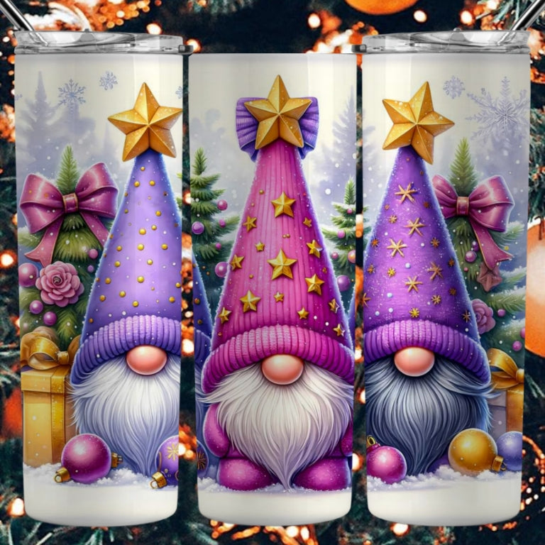 Christmas Gnomes Sublimation 20oz Images Bundle