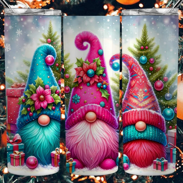 Christmas Gnomes Sublimation 20oz Images Bundle