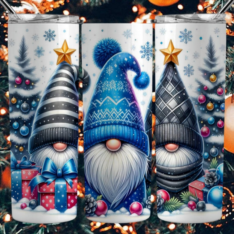 Christmas Gnomes Sublimation 20oz Images Bundle