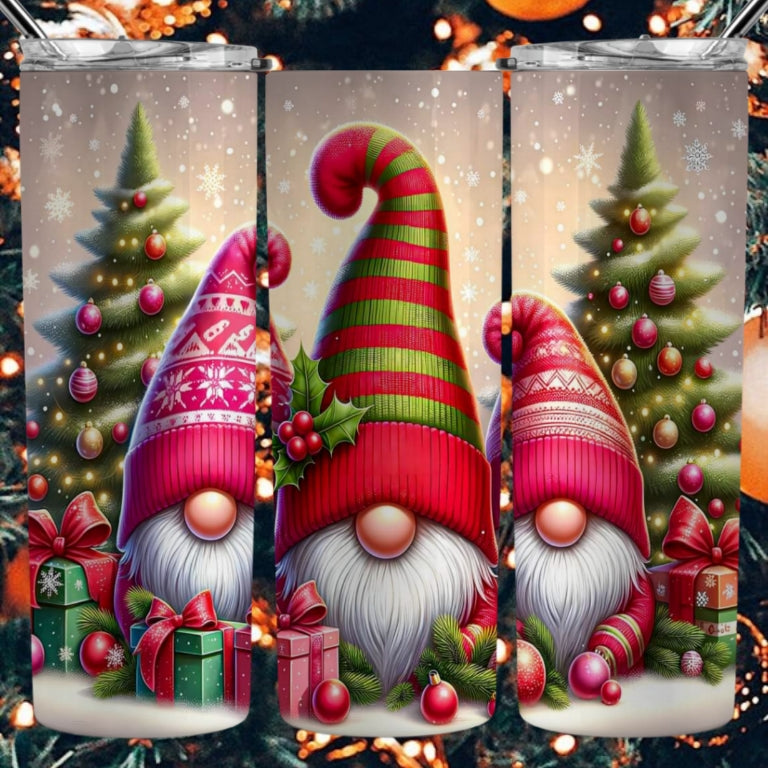 Christmas Gnomes Sublimation 20oz Images Bundle