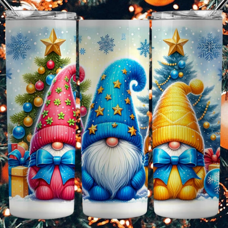 Christmas Gnomes Sublimation 20oz Images Bundle