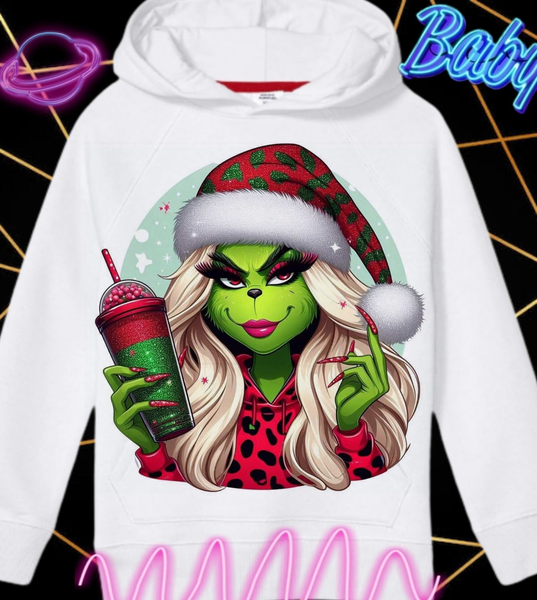 Christmas Girl Grouch Sublimation/DTF Images Bundle