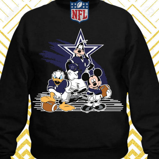 Disney Cartoon Football  Sublimation/DTF T-Shirt Images Bundles