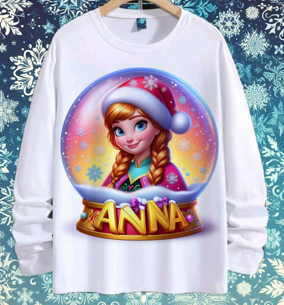 Snoglobe Princess Christmas Sublimation/DTF T-Shirt Bundle