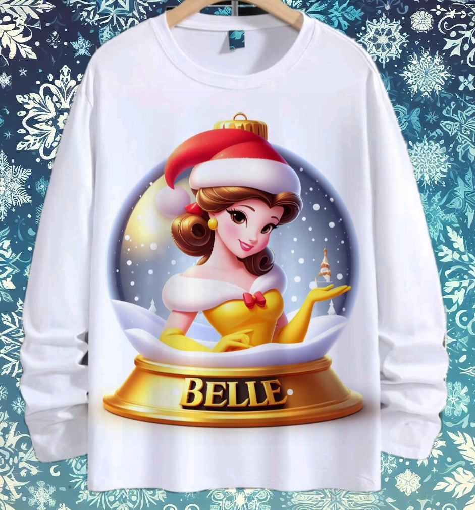 Snoglobe Princess Christmas Sublimation/DTF T-Shirt Bundle