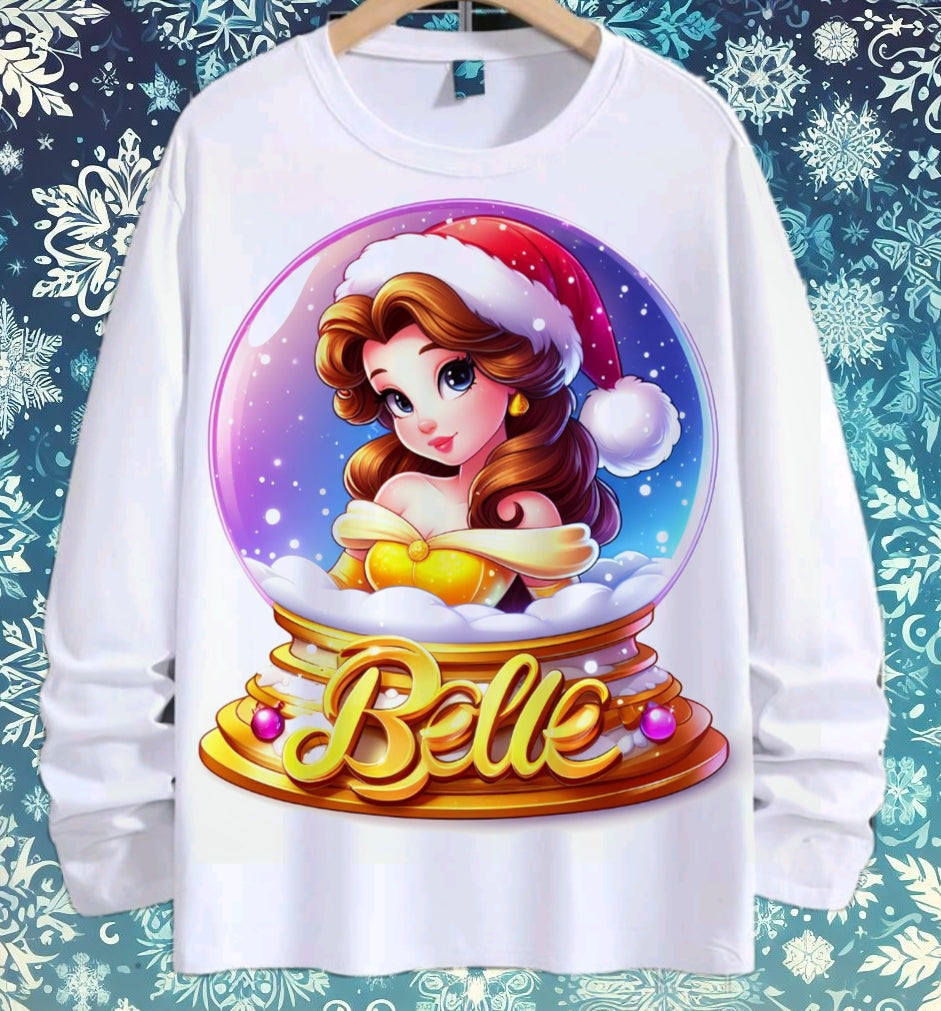 Snoglobe Princess Christmas Sublimation/DTF T-Shirt Bundle