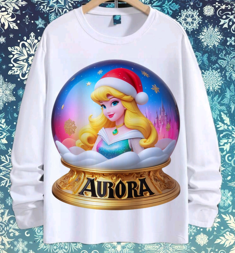 Snoglobe Princess Christmas Sublimation/DTF T-Shirt Bundle