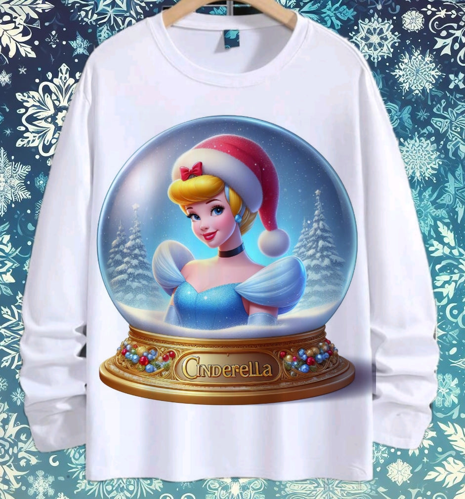 Snoglobe Princess Christmas Sublimation/DTF T-Shirt Bundle