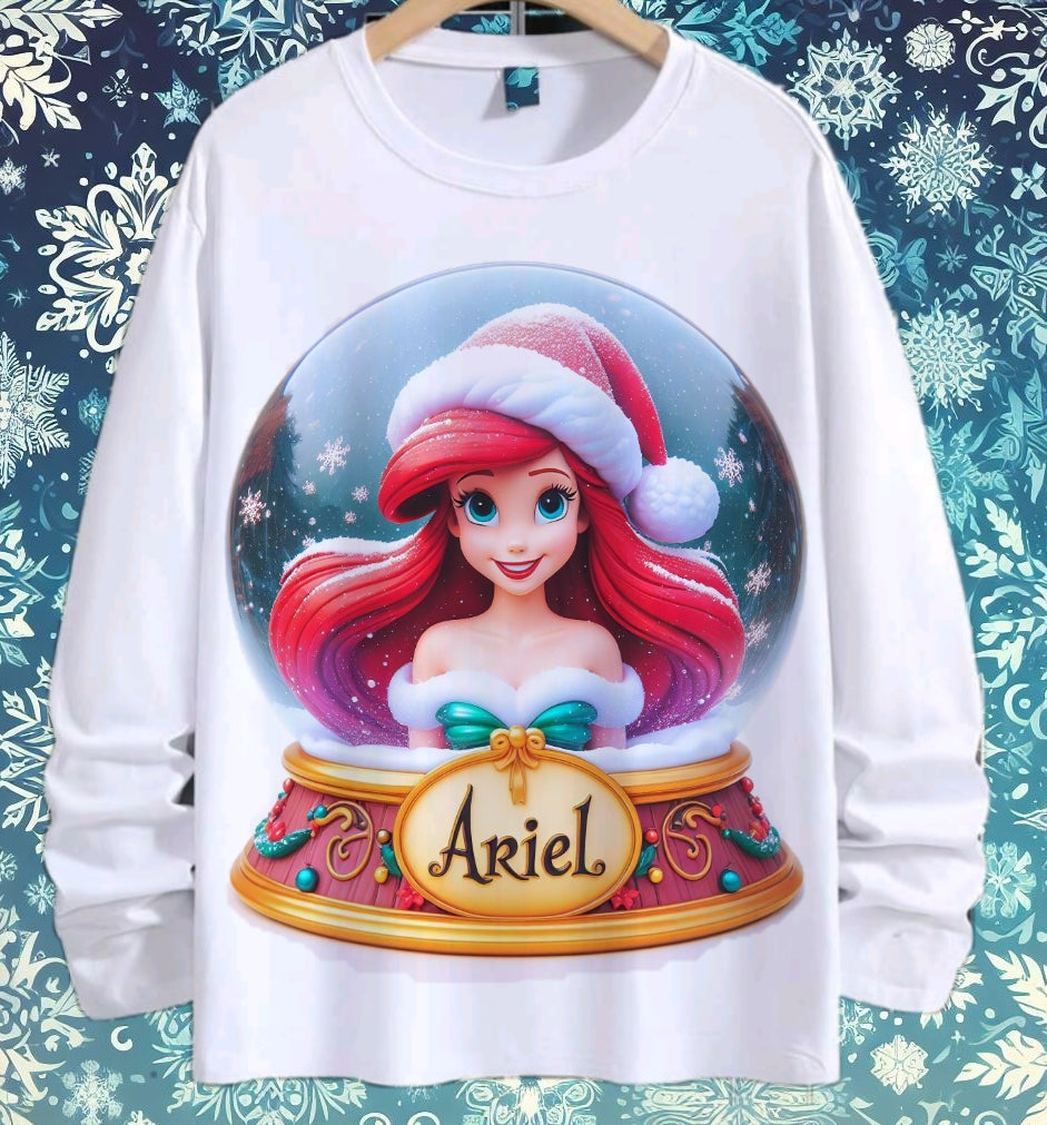 Snoglobe Princess Christmas Sublimation/DTF T-Shirt Bundle