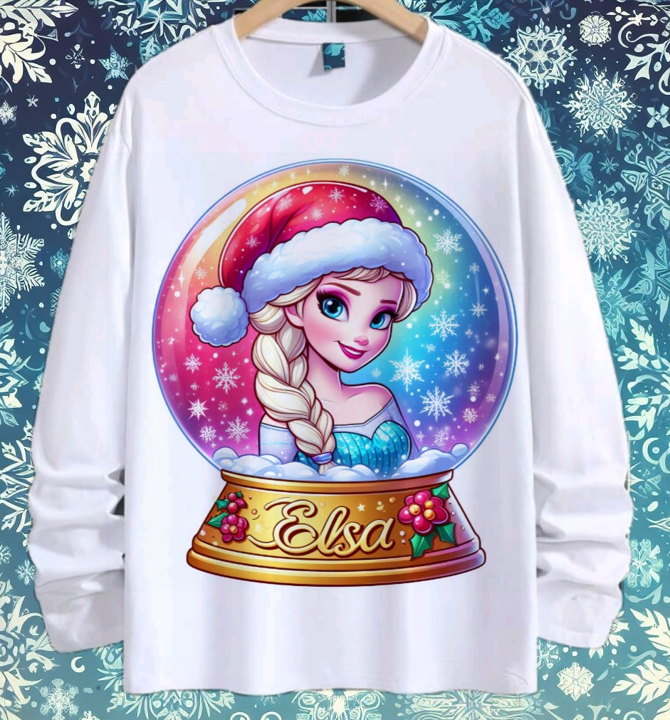 Snoglobe Princess Christmas Sublimation/DTF T-Shirt Bundle