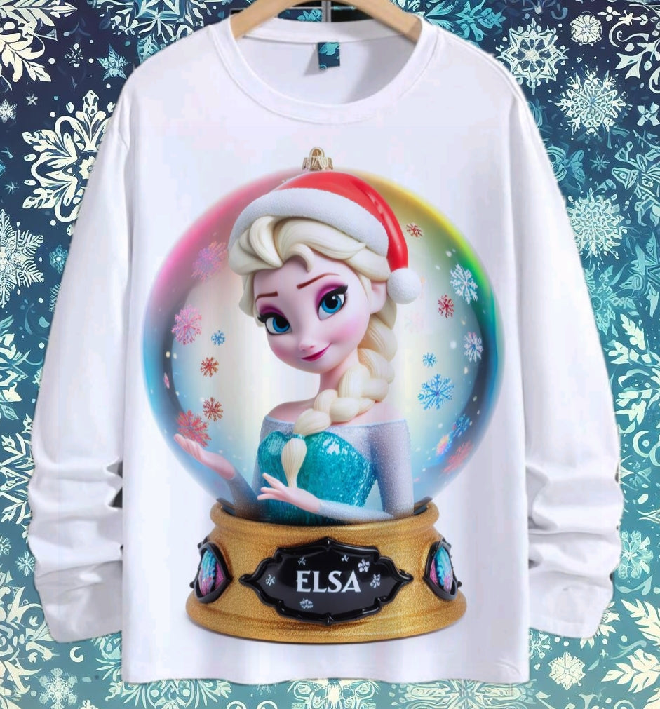 Snoglobe Princess Christmas Sublimation/DTF T-Shirt Bundle