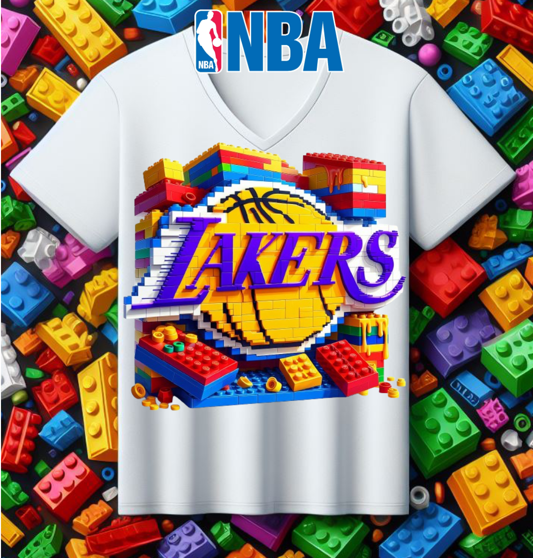 Lego Basketball Sublimation T-Shirt/DTF Image Bundle