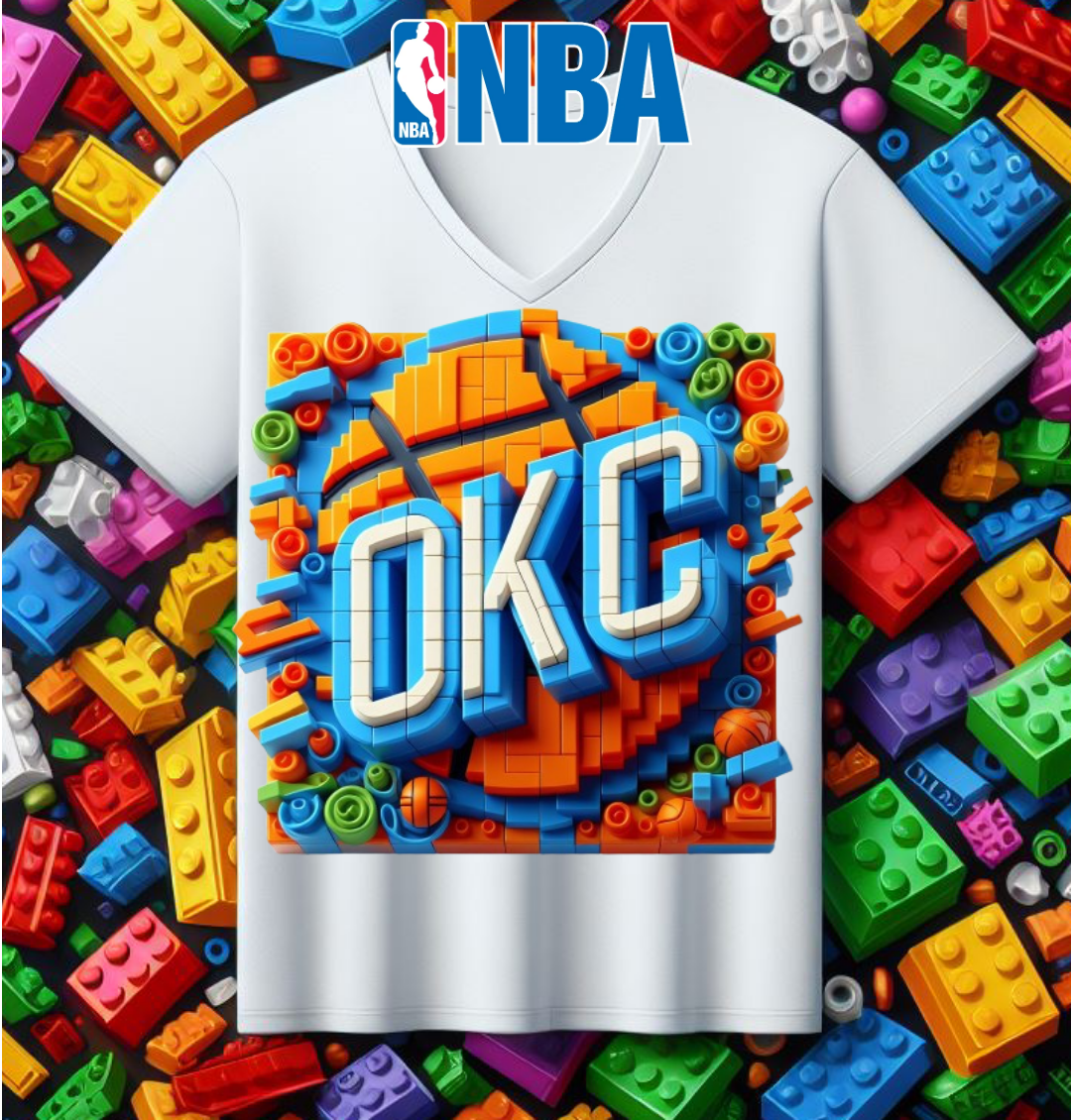 Lego Basketball Sublimation T-Shirt/DTF Image Bundle