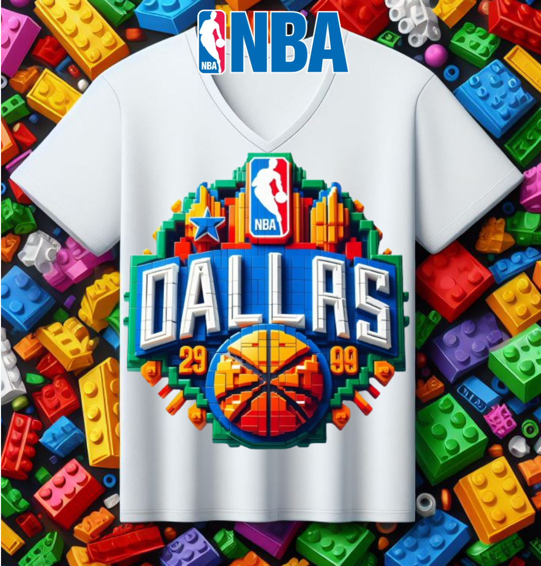 Lego Basketball Sublimation T-Shirt/DTF Image Bundle