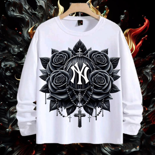 Baseball Rose Sublimation/DTF T-Shirt Images Bundle