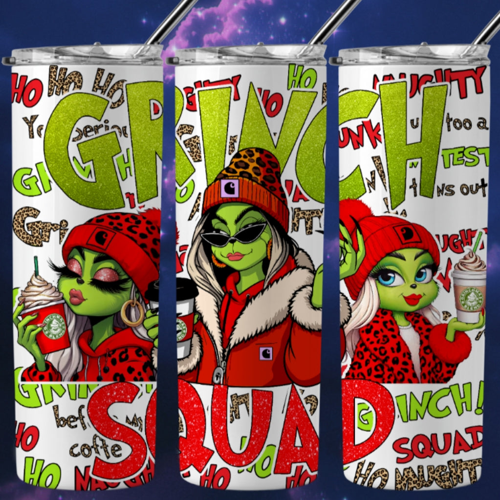 Christmas Grouch Sublimation 20oz Tumbler Image