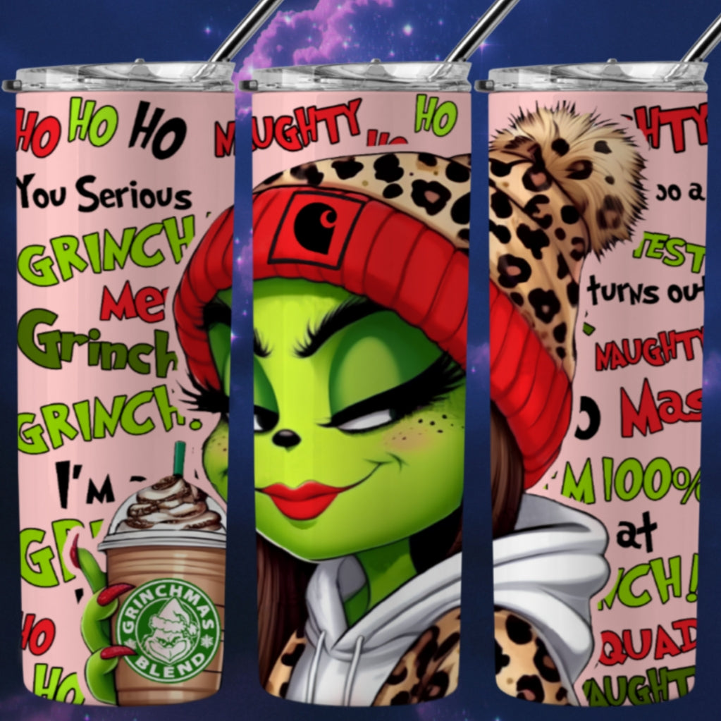 Christmas Grouch Sublimation 20oz Tumbler Image