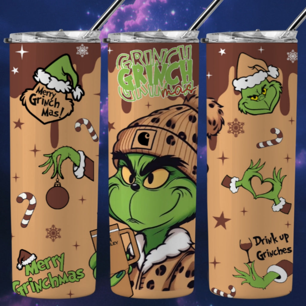 Christmas Grouch Sublimation 20oz Tumbler Image