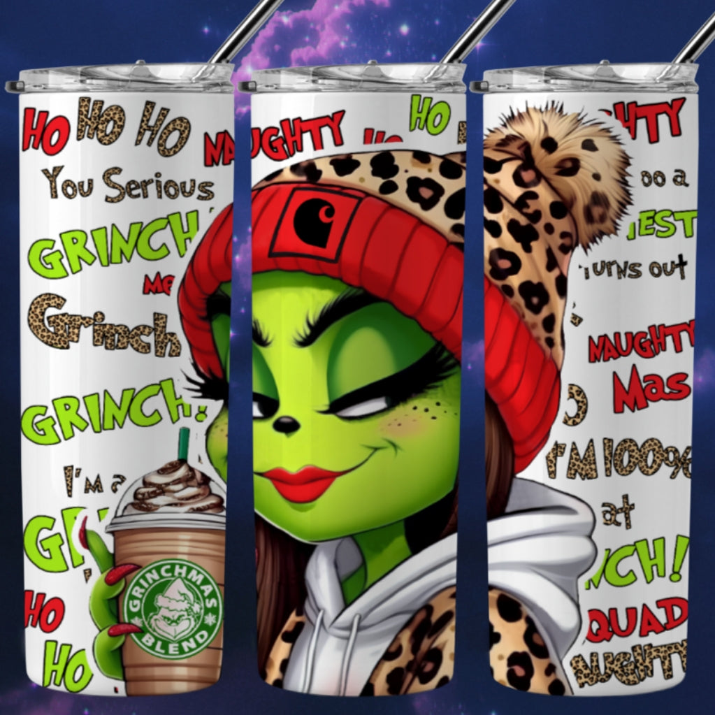 Christmas Grouch Sublimation 20oz Tumbler Image