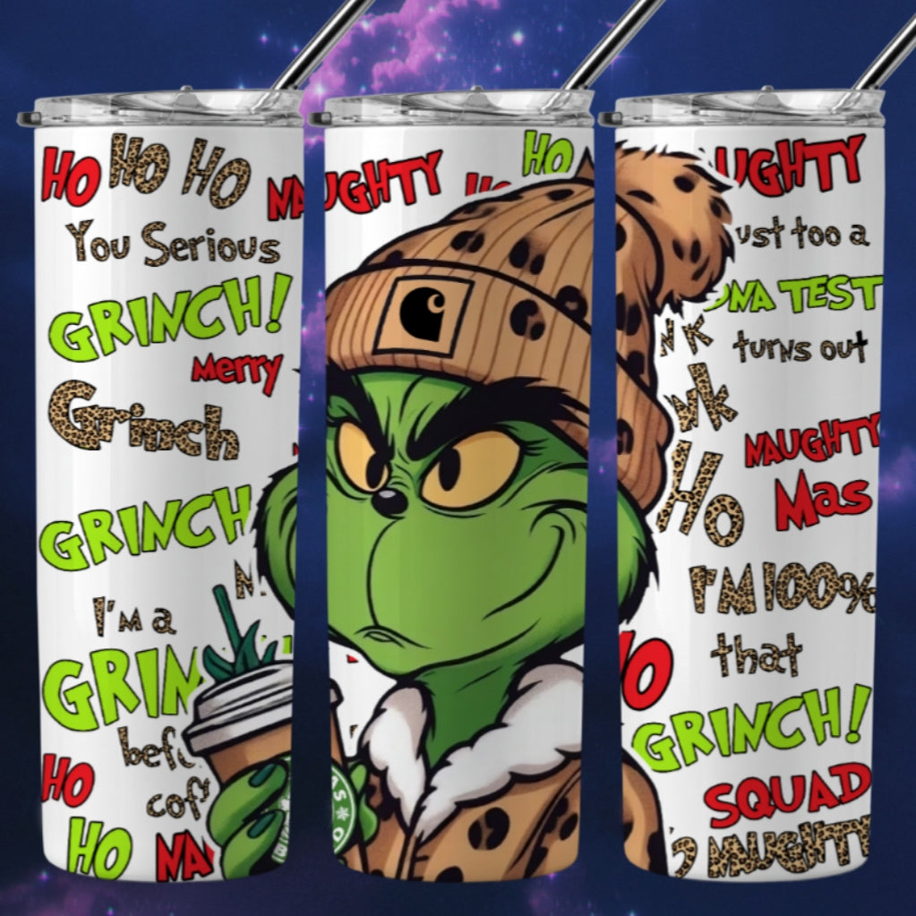 Christmas Grouch Sublimation 20oz Tumbler Image