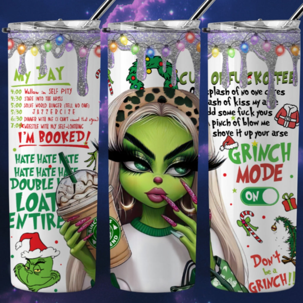 Christmas Grouch Sublimation 20oz Tumbler Image