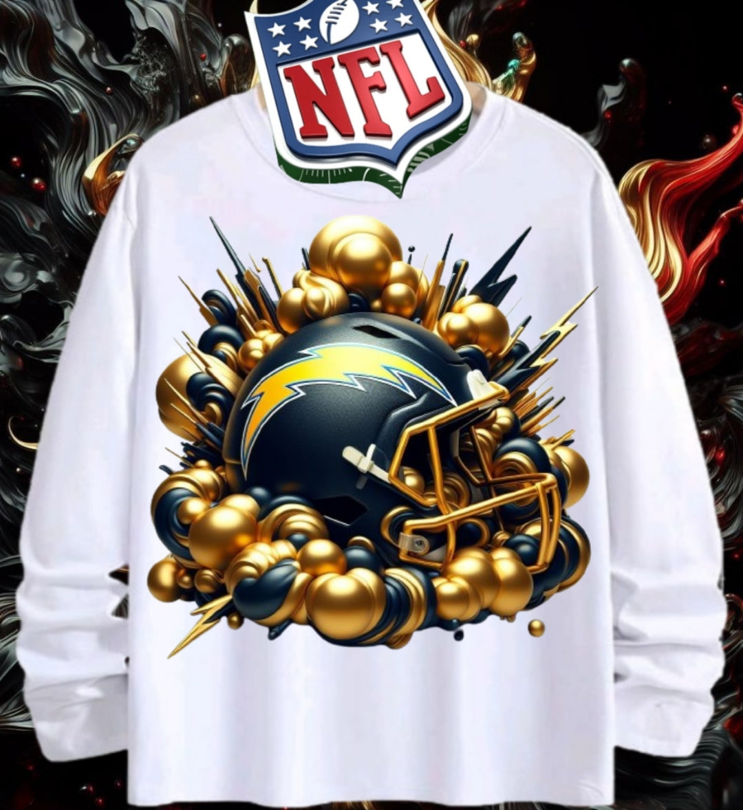 Gold Football Sublimation/DTF T-Shirt Images Bundle