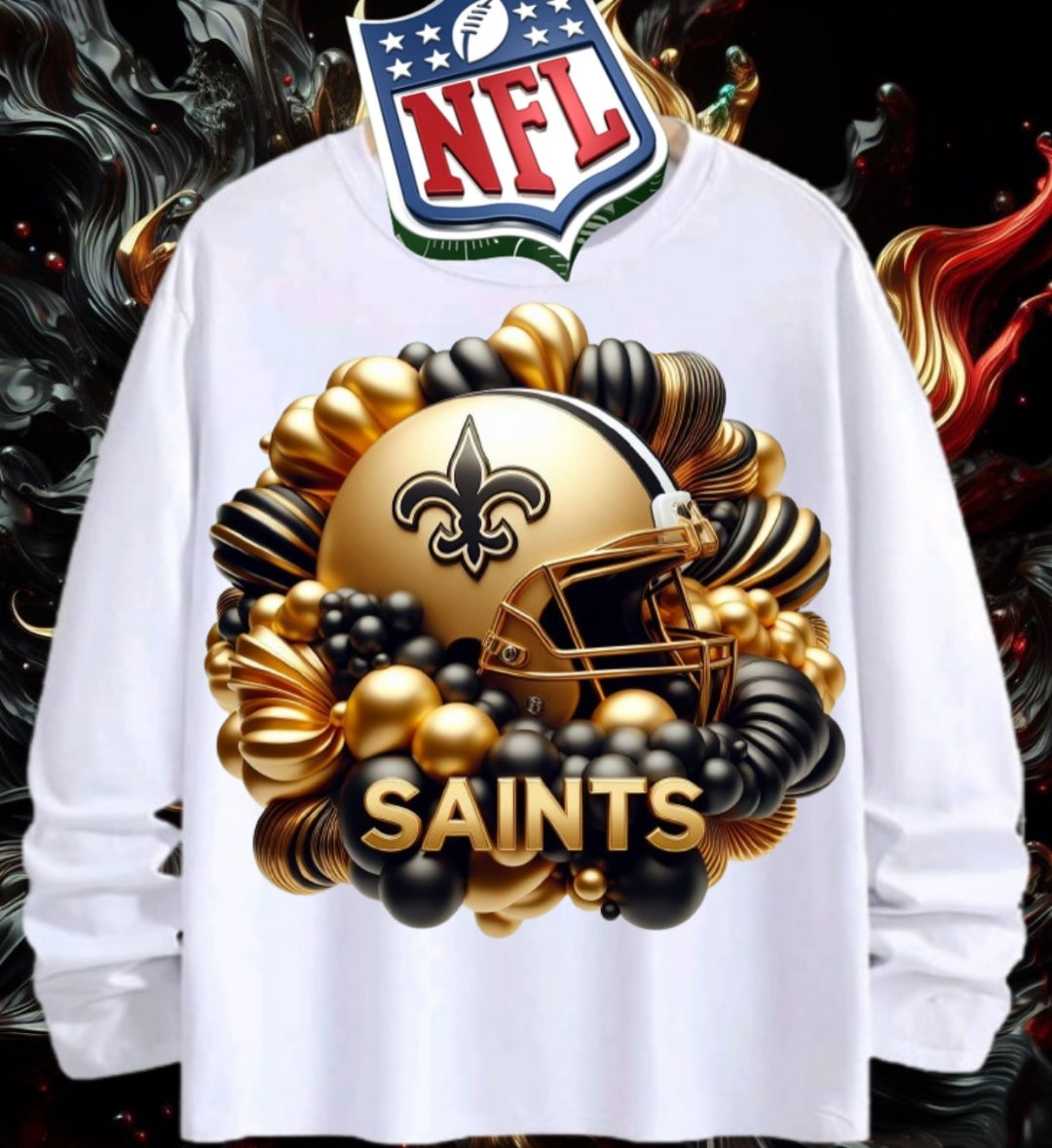 Gold Football Sublimation/DTF T-Shirt Images Bundle