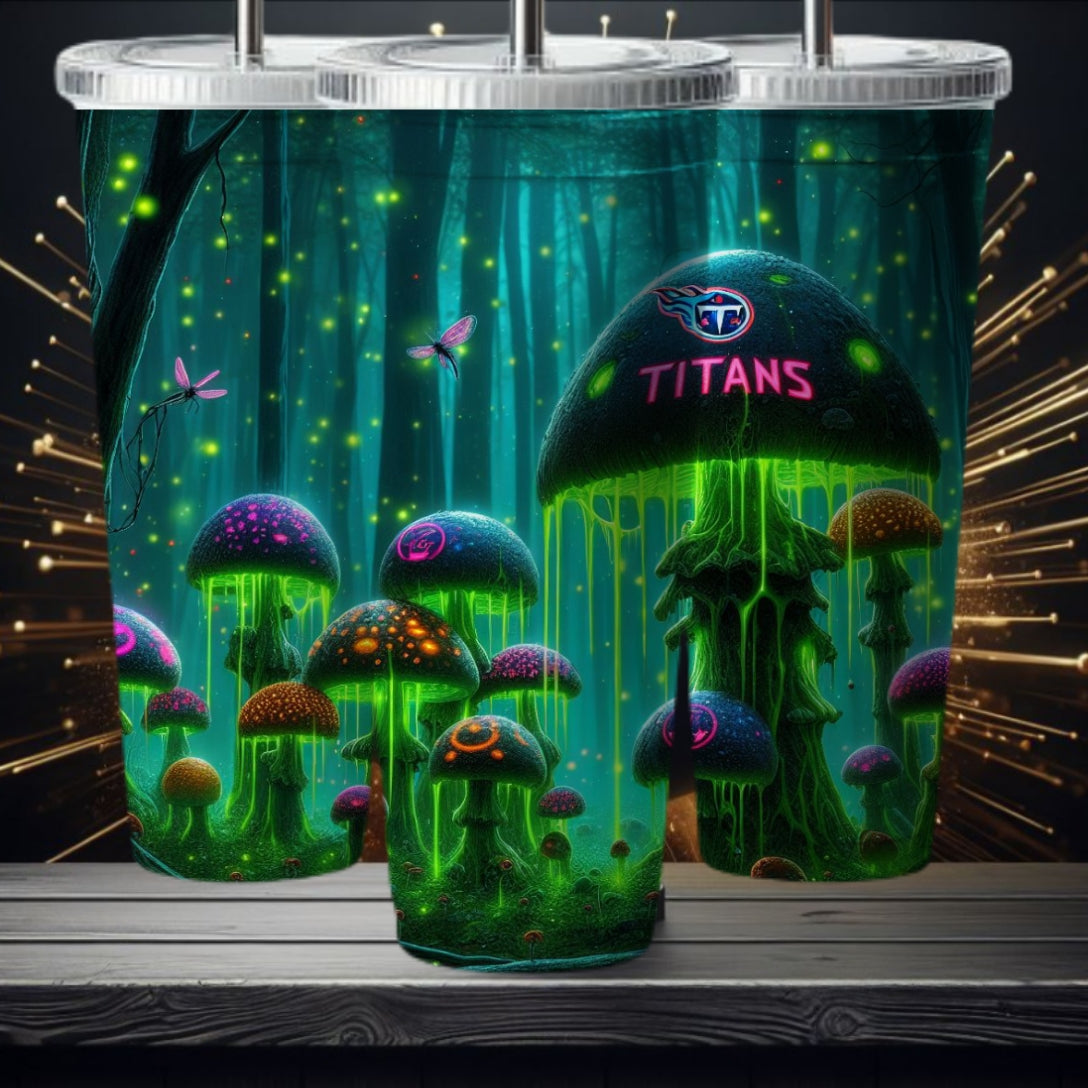 Light Football Mushroom 20oz Sublimation Tumbler Image Bundle