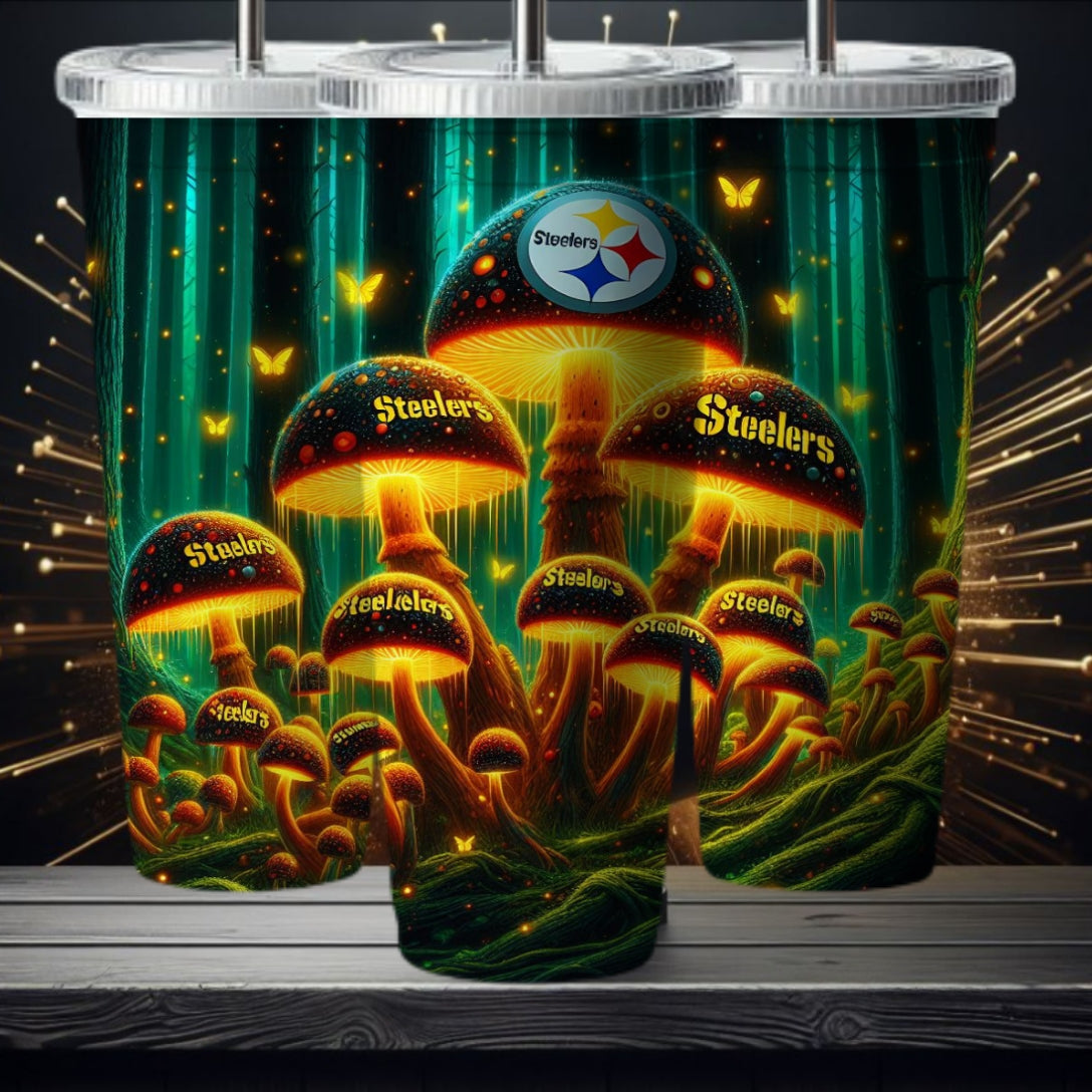 Light Football Mushroom 20oz Sublimation Tumbler Image Bundle