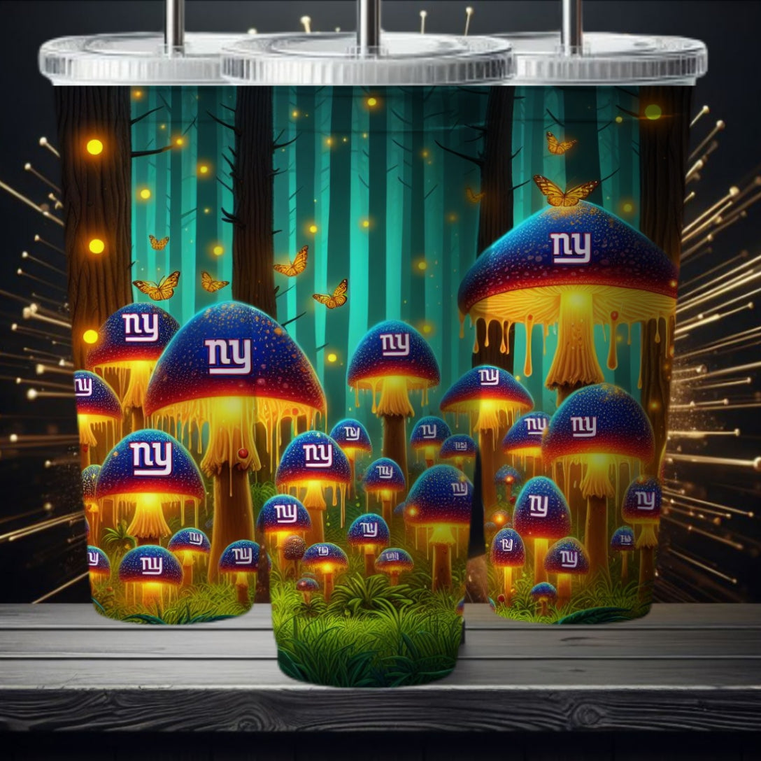 Light Football Mushroom 20oz Sublimation Tumbler Image Bundle