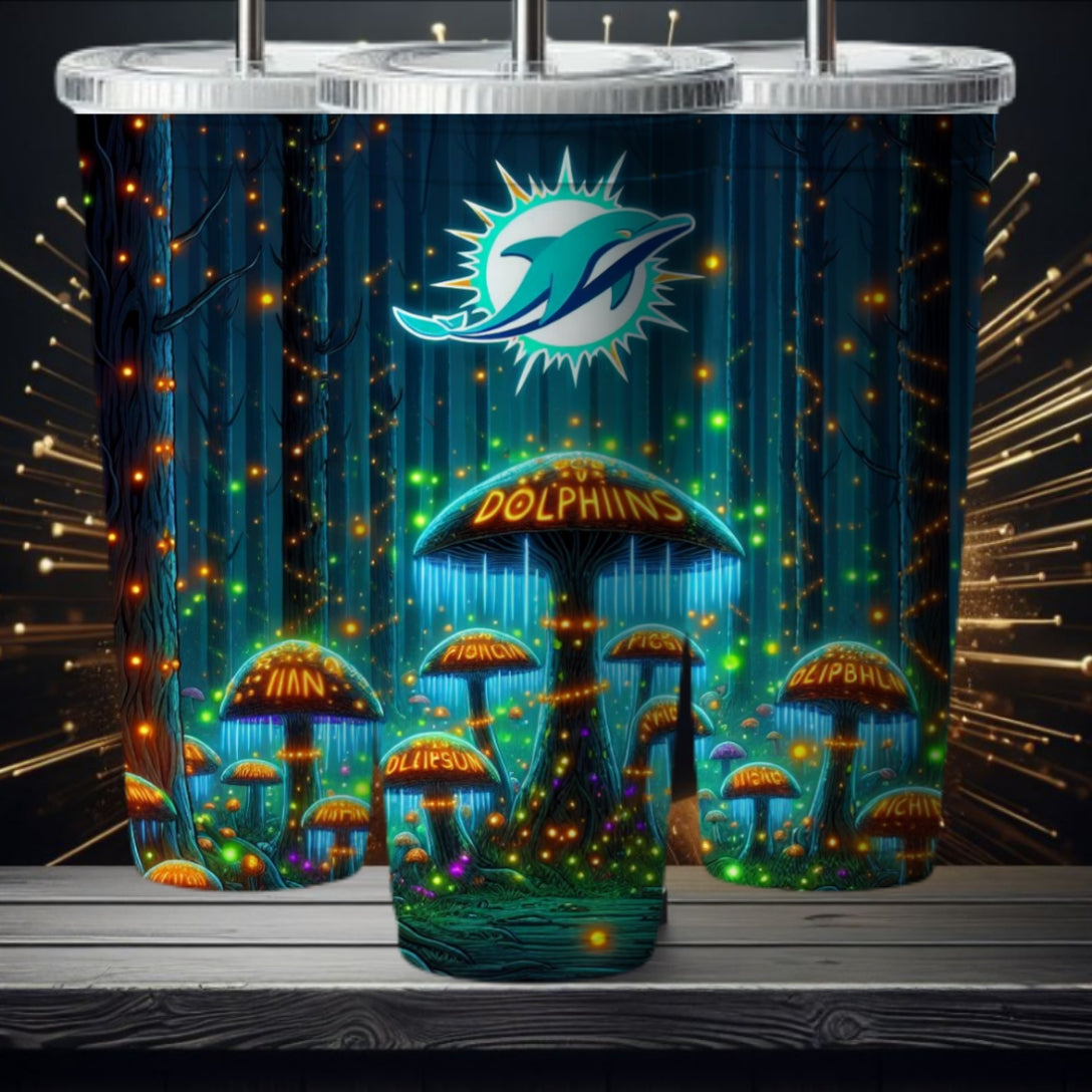 Light Football Mushroom 20oz Sublimation Tumbler Image Bundle