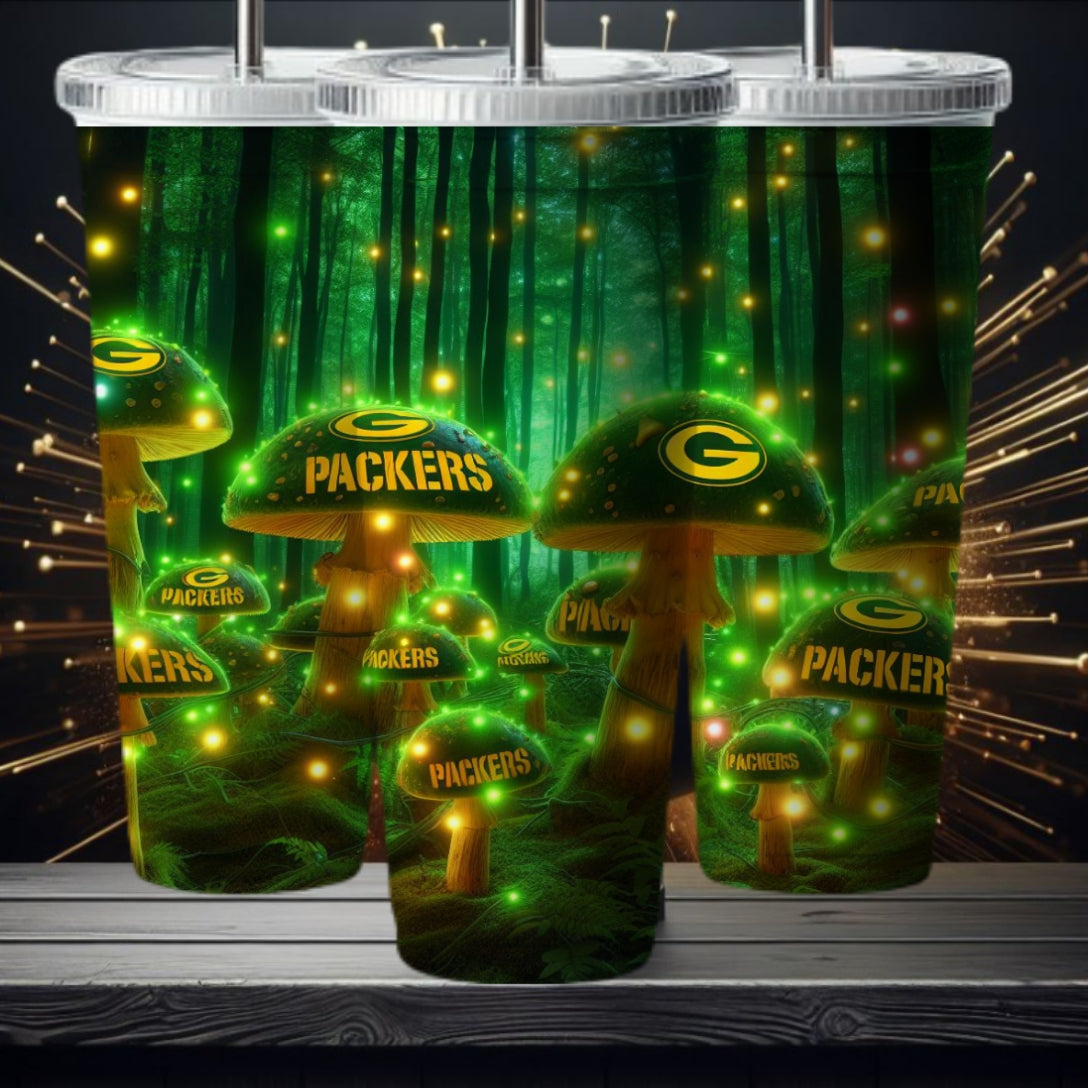 Light Football Mushroom 20oz Sublimation Tumbler Image Bundle