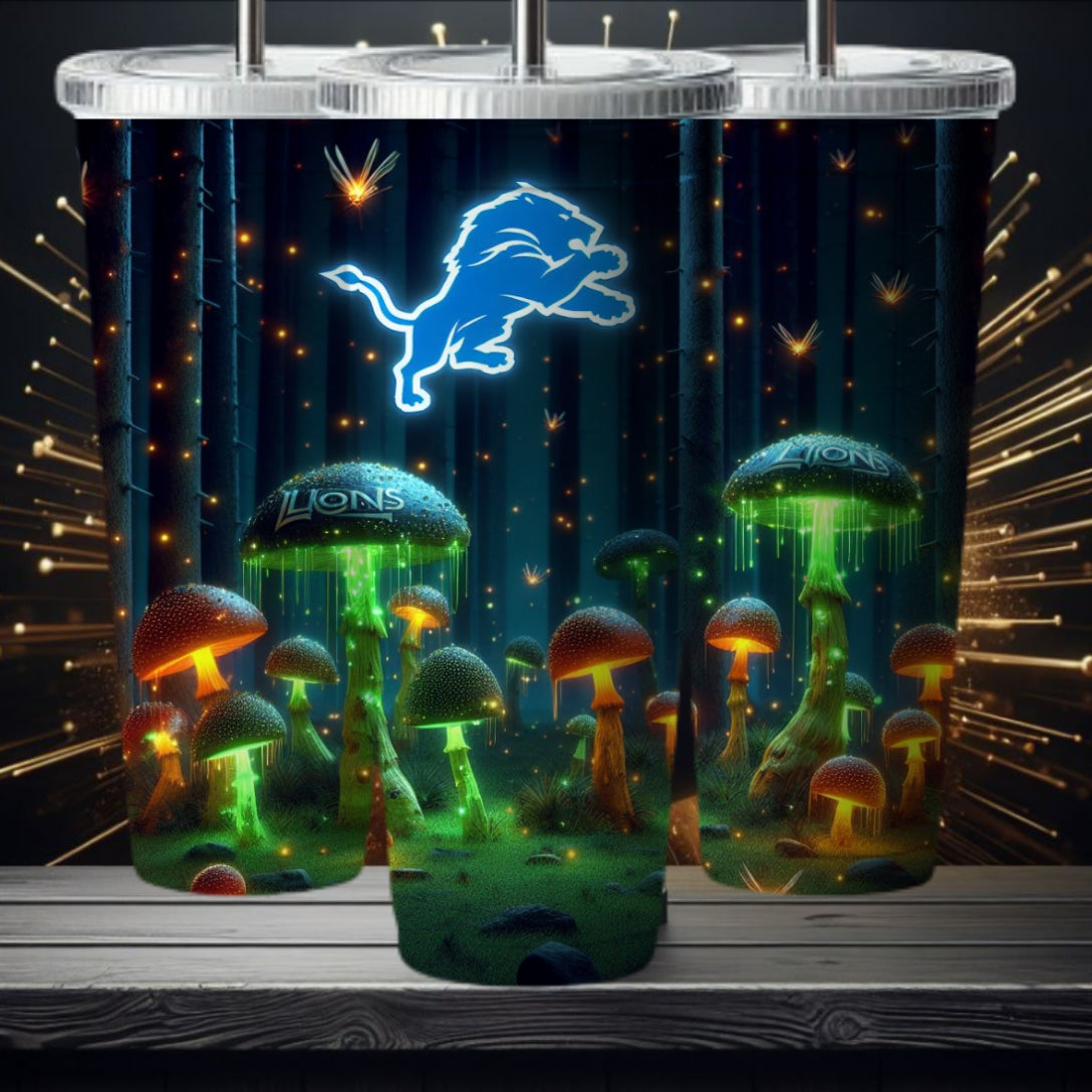 Light Football Mushroom 20oz Sublimation Tumbler Image Bundle