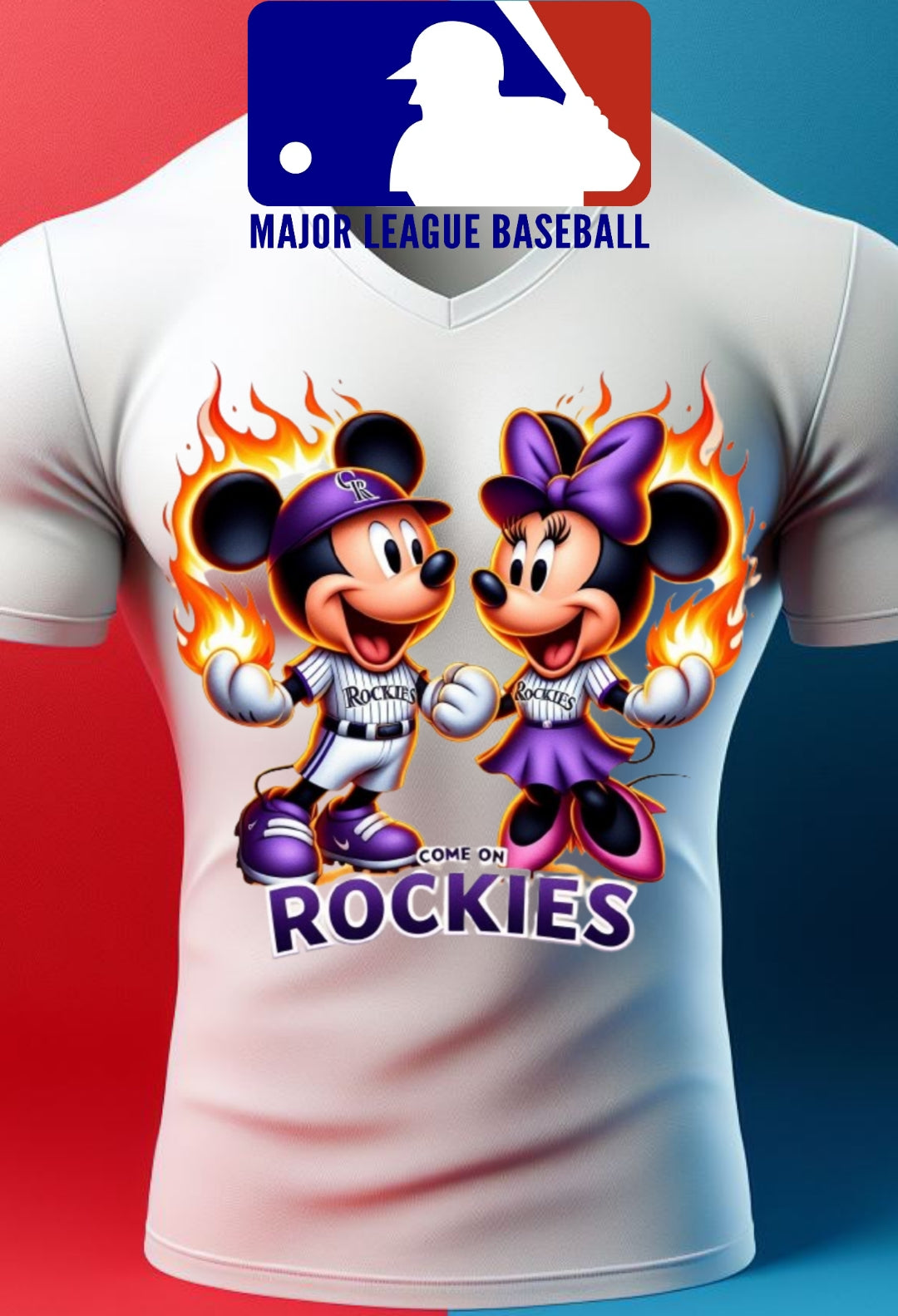 Baseball Mouse Sublimation/DTF T-Shirt Images Bundle