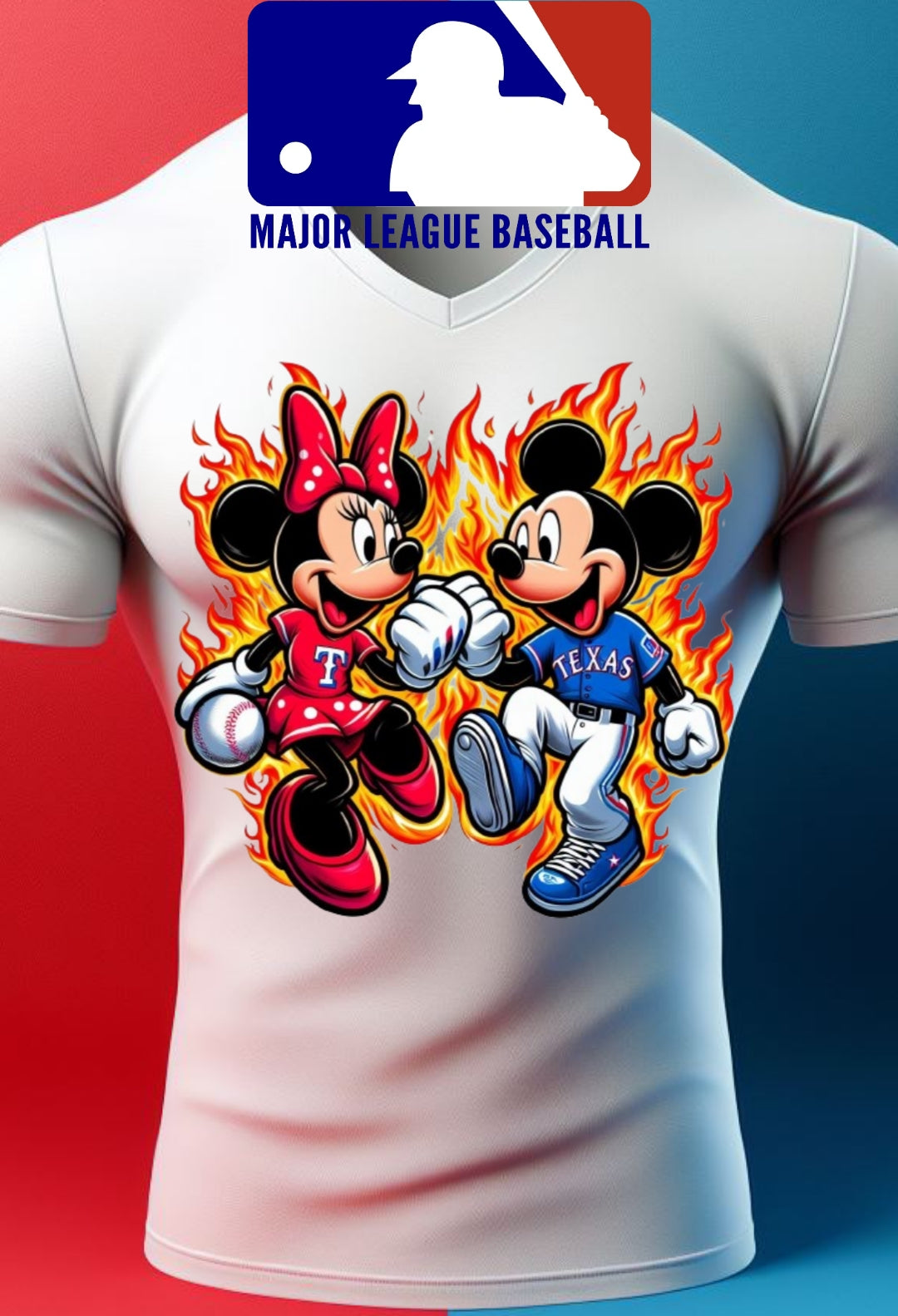 Baseball Mouse Sublimation/DTF T-Shirt Images Bundle