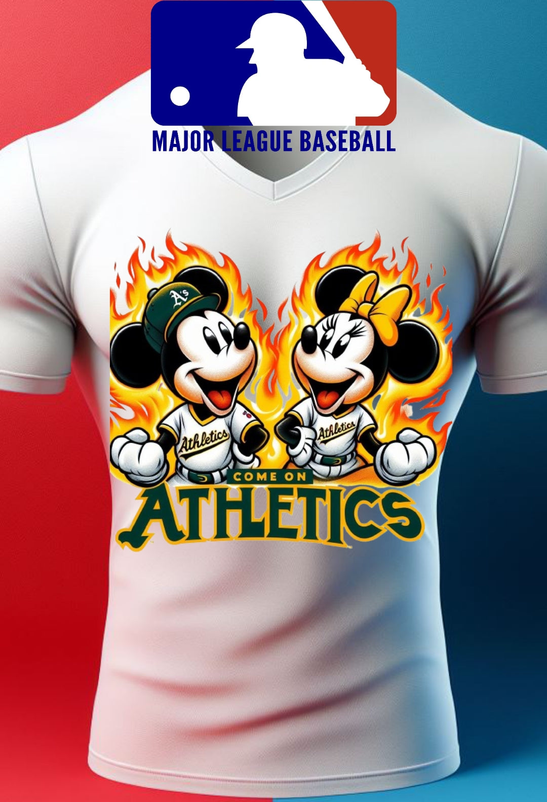 Baseball Mouse Sublimation/DTF T-Shirt Images Bundle