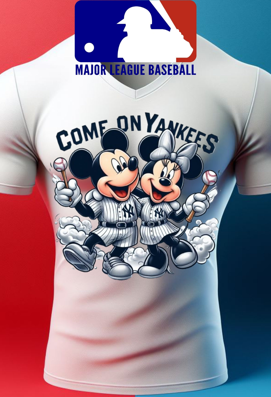 Baseball Mouse Sublimation/DTF T-Shirt Images Bundle