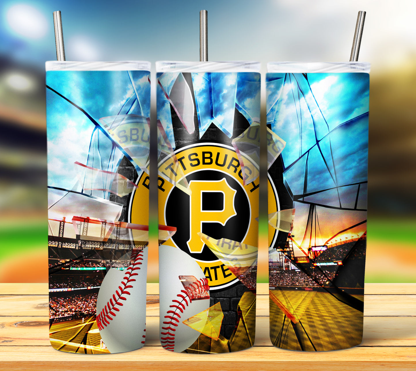 Baseball 20oz Sublimation Tumbler Image